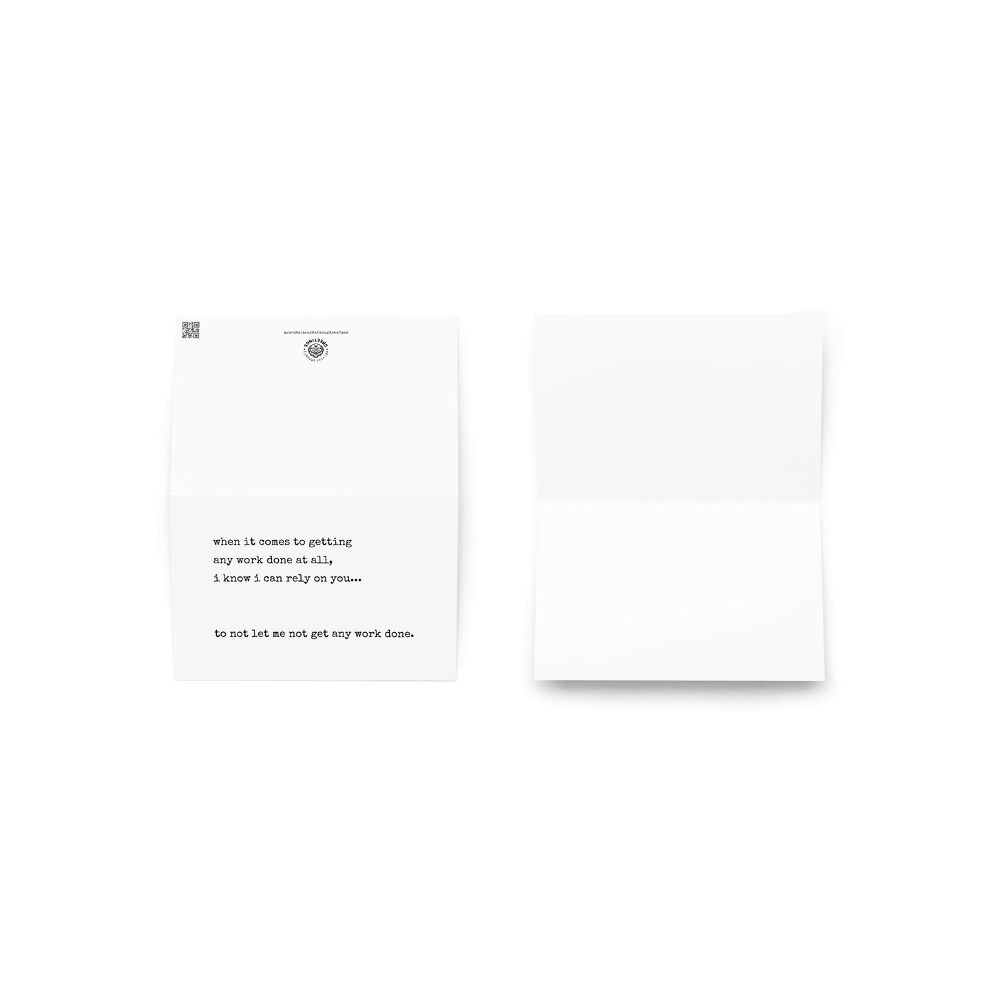 When it comes to getting any work done funny greeting card - Not Your Granny's Greetings