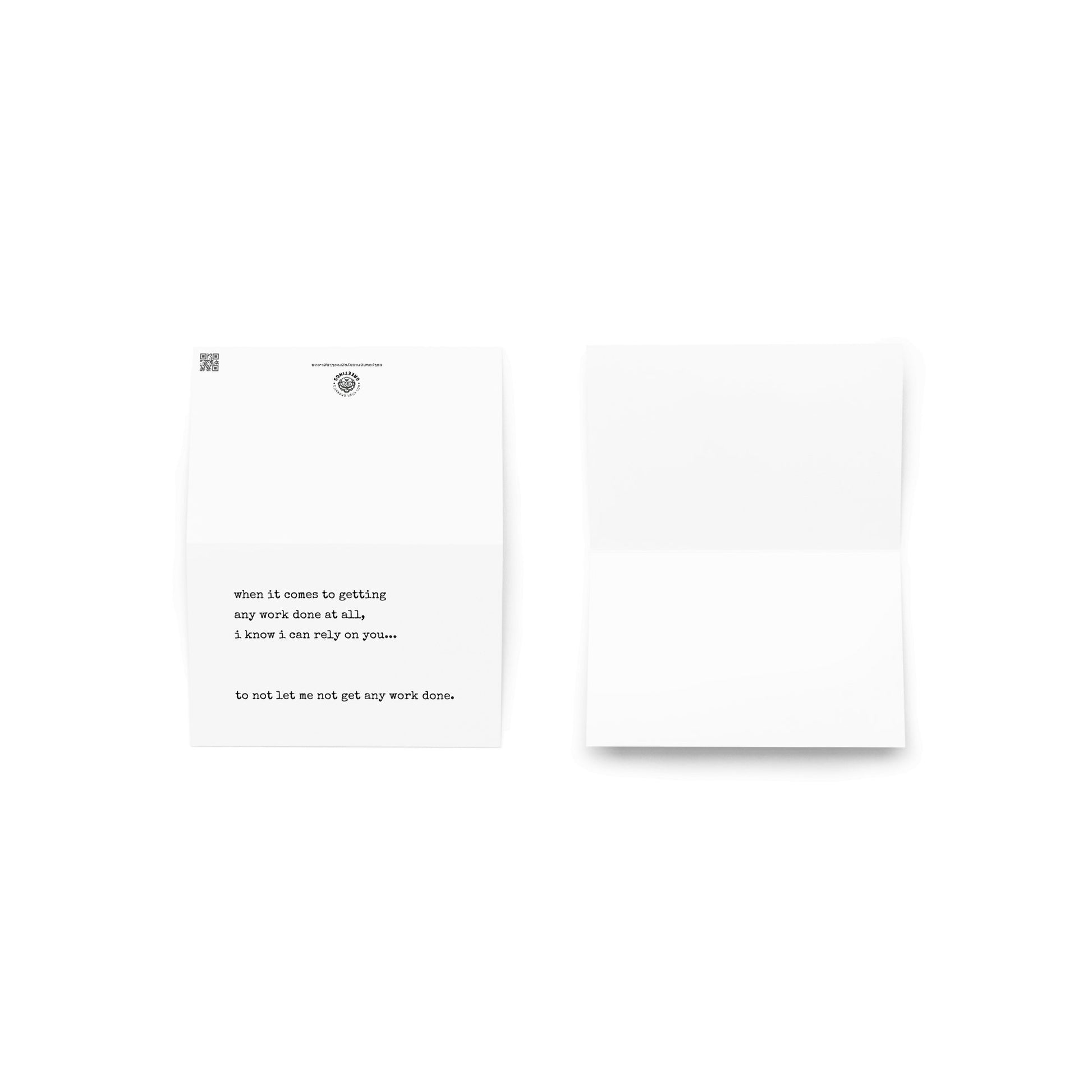 When it comes to getting any work done funny greeting card - Not Your Granny's Greetings