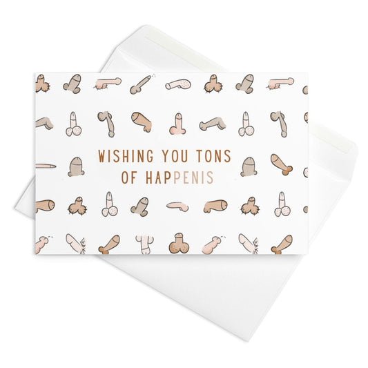 Wishing you tons of happenis funny greeting card - Not Your Granny's Greetings