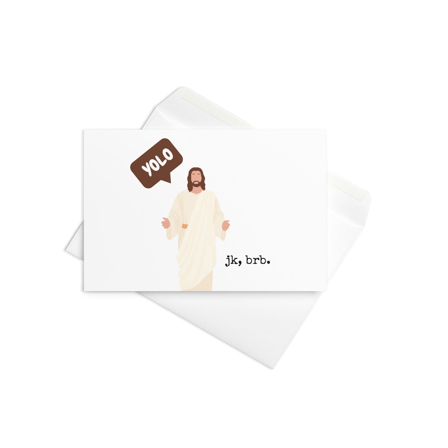 YOLO. Jk, brb funny Easter greeting card - Not Your Granny's Greetings